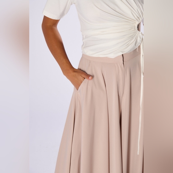 AKIRA With The Waves Ultra Wide Leg Pants SZ LG - Picture 7 of 7